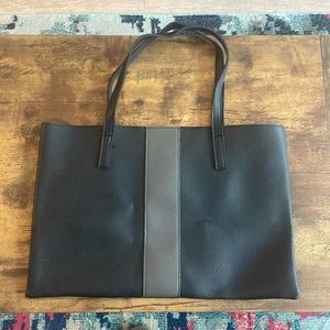 Vince Camuto black & gray faux leather shoulder bag from FabFitFun